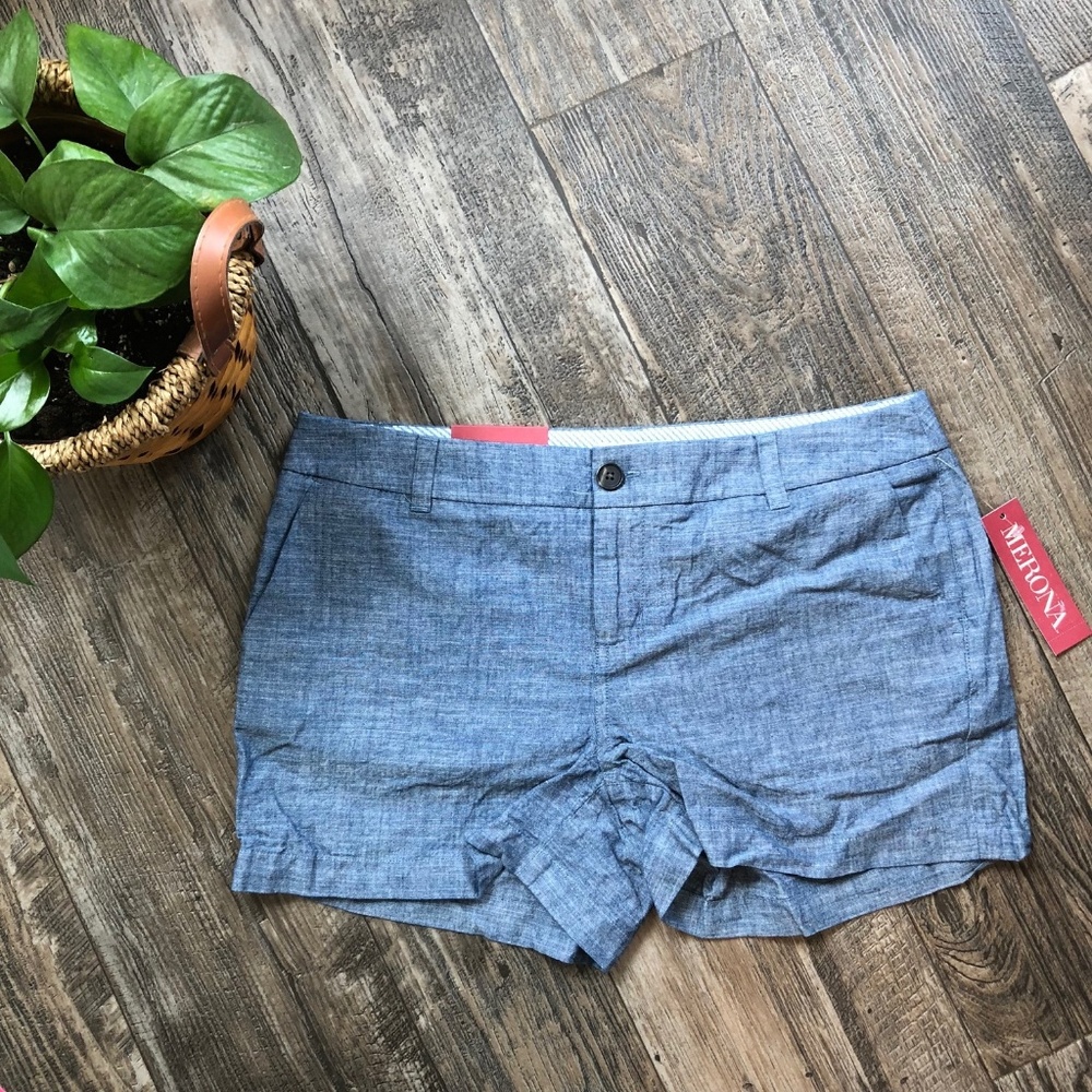 Chambray Chino Shorts